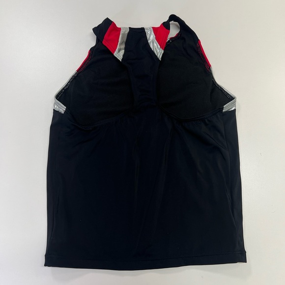 Weissman Balera Performance Spirit Racerback Top Red Black Dance Cheer NEW - Picture 3 of 8